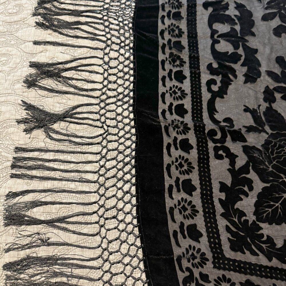 Black Evening Shaw Wrap - Picture 2 of 2